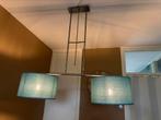 Turquoise hanglamp en staande lamp, Huis en Inrichting, Ophalen, Zo goed als nieuw