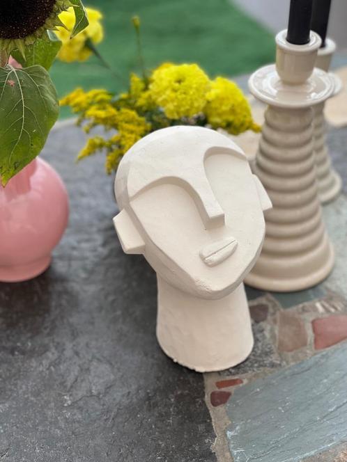 Bloomingville deco hoofd ornament, gemaakt van cement, wit, Huis en Inrichting, Woonaccessoires | Overige, Nieuw, Ophalen of Verzenden