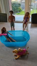 Barbie zwembad met hondjes, Ophalen of Verzenden, Zo goed als nieuw, Barbie