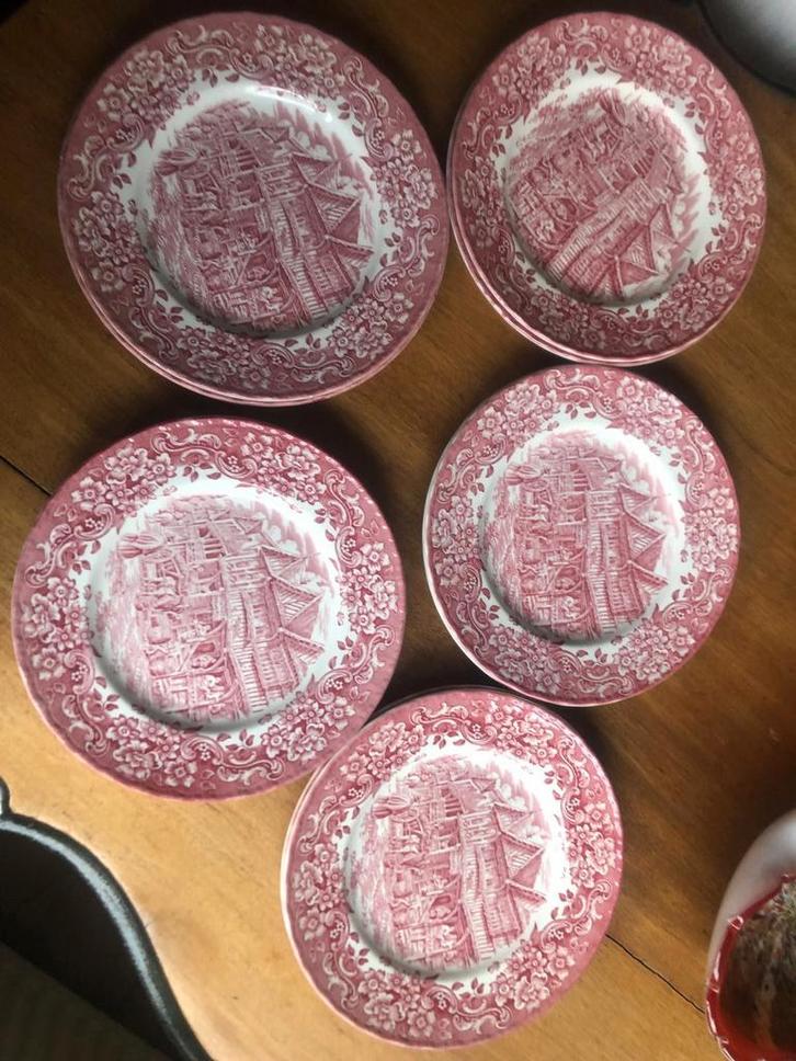 12 Royal Tudor Ware Borden - Engels Design, Huis en Inrichting, Keuken | Servies, Gebruikt, Bord(en), Overige stijlen, Aardewerk