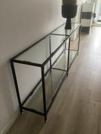 Lange sidetable - 2 meter, Huis en Inrichting, Tafels | Sidetables, 200 cm of meer, Ophalen of Verzenden, Glas, Zo goed als nieuw