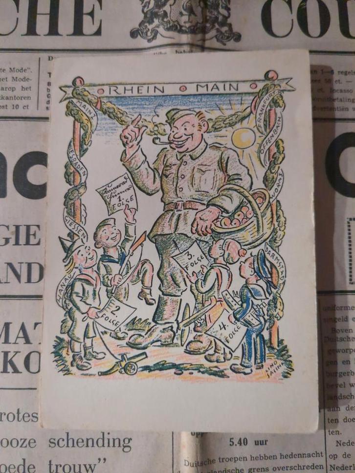 Duitse Feldpost WO2 - Militaria Kaart, Verzamelen, Militaria | Tweede Wereldoorlog, Duitsland, Ophalen of Verzenden