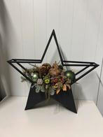 Te Koop : Kerst Ster Decoratie Bloembol Zwart Metaal, Ophalen of Verzenden, Gebruikt