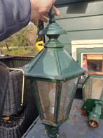 Antieke gietijzeren poortlampen., Tuin en Terras, Buitenverlichting, Ophalen, Gebruikt, Staande lamp, Netvoeding