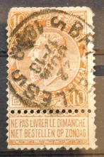 Belgie (10c) Leopold 1893 Gestempeld Postzegel, Postzegels en Munten, Postzegels | Europa | België, Ophalen of Verzenden, Gestempeld