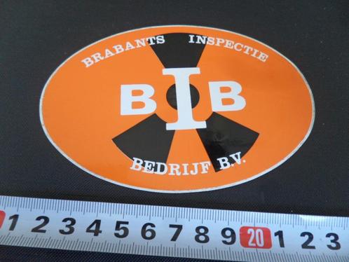 sticker BIB Brabants Inspectie Bedrijf bv, Verzamelen, Stickers, Zo goed als nieuw, Bedrijf of Vereniging, Ophalen