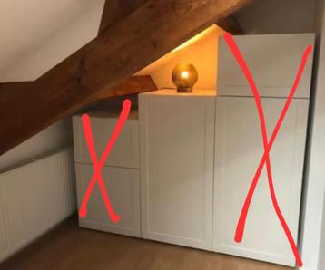 Platsa kledingkast (schuin dak)