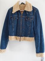 Leuke Levi's korte spijkerjas met teddy voering / S, Kleding | Dames, Jassen | Winter, Blauw, Ophalen of Verzenden, Zo goed als nieuw