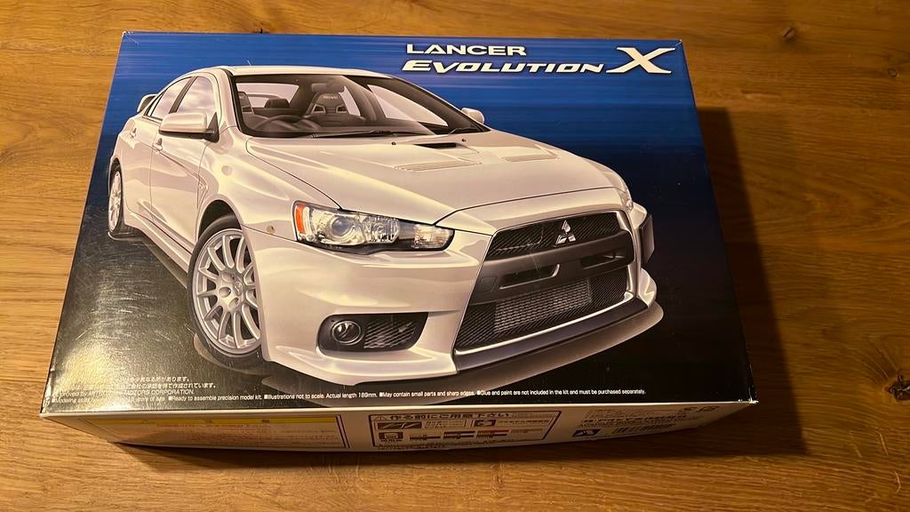 Aoshima Lancer Evolution X 1/24, Overige merken, Auto, Groter dan 1:32, Ophalen of Verzenden