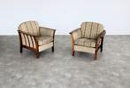 vintage fauteuils | armchairs | jaren 60 | Zweden, Huis en Inrichting, Fauteuils, Hout, Gebruikt, ., Minder dan 75 cm