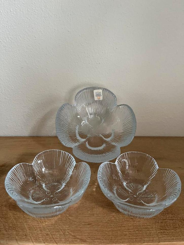 Holmegaard vintage glazen schaaltjes Garni, Antiek en Kunst, Antiek | Schalen, Ophalen of Verzenden