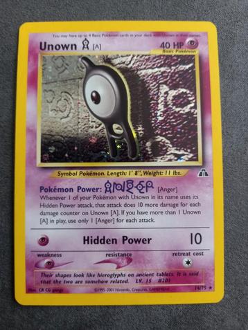 Unown A 14/75 Neo Discovery  beschikbaar voor biedingen