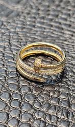 Prachtige spijker 14k gouden ring flexibel, Nieuw, Ophalen of Verzenden, 17 tot 18, Dame