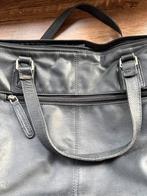 Prachtige Zwarte Chesterfield Leren Handtas, Ophalen of Verzenden, Zo goed als nieuw, Zwart, Handtas