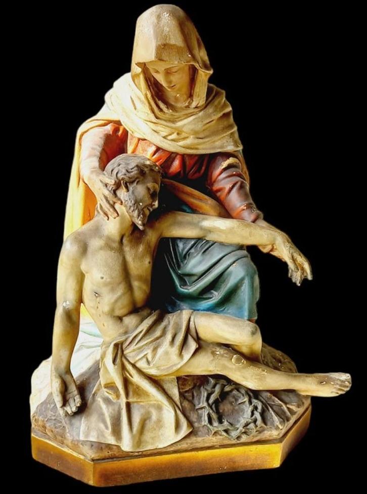 groot Pieta beeld van Ch. Proost Sartini Antwerpen., Antiek en Kunst, Antiek | Religie, Ophalen