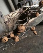 Decoratieve tak - slinger met roest belletjes, -, -, Nieuw, Ophalen of Verzenden