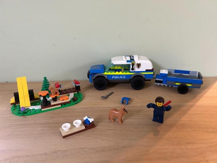 lego city politieauto met aanhanger training politiehonden, Kinderen en Baby's, Speelgoed | Duplo en Lego, Zo goed als nieuw, Lego