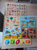 Aantal (zes) Houten puzzels, peuterpuzzels, Ophalen, 2 tot 4 jaar, Gebruikt, 10 tot 50 stukjes