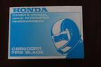 Honda CBR900 RR 2000 motorcycle owner's manual CBR fireblade, Motoren, Handleidingen en Instructieboekjes, Ophalen of Verzenden