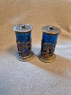 Peper en zout stel blauw glas, Ophalen of Verzenden, Huis en Inrichting
