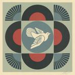 Shepard Fairey(1970)Offs Lithografie"Geometric Dove" Ges Ged, Antiek en Kunst, Ophalen of Verzenden