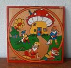 Vintage houten Simplex Toys puzzel Kabouters, Overige typen, Ophalen of Verzenden, Zo goed als nieuw