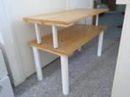 dubbele tafel, Ophalen of Verzenden, Zo goed als nieuw, Rechthoekig, Metaal