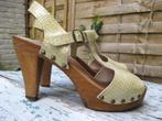 Sanita klompsandalen maat 37, Geel, Sanita, Gedragen, Sandalen of Muiltjes