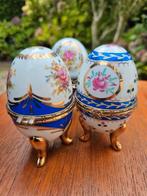 'Fabergé' ei porcelein snuisterijen doosjes, Antiek en Kunst, Ophalen of Verzenden