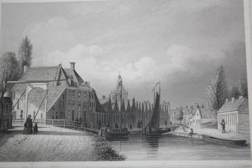 19e eeuwse ets (?) Meppel, Antiek en Kunst, Kunst | Etsen en Gravures, Ophalen of Verzenden