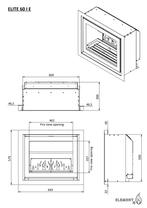 Element 4 Elite 60E elektrische inzethaard, Ophalen of Verzenden, Nieuw, Inzethaard, Elektrische haard