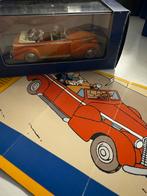 Kuifje auto 1:43 de taxi cadillac  fleetwood uit K in tibet, Ophalen of Verzenden, Kuifje, Zo goed als nieuw, Beeldje of Figuurtje