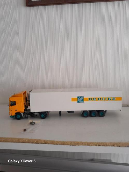 DAF XF 380  + Trailer De Rijke 1.50, Hobby en Vrije tijd, Modelauto's | 1:50, Nieuw, Bus of Vrachtwagen, Tekno, Ophalen of Verzenden