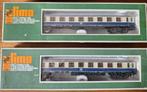 2 personenrijtuigen DB - beige/blauw -  Lima H0 - in OVP, Gelijkstroom, Verzenden, Wagon, Zo goed als nieuw