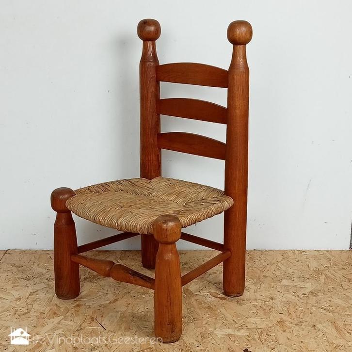 Stoere late Art Deco stoel Charles Dudouyt, Antiek en Kunst, Antiek | Meubels | Stoelen en Banken, Ophalen of Verzenden