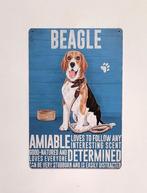 Beagle hond eigenschappen reclamebord van metaal wandbord, Info@deconoord.nl, Verzenden, Deco Noord, Nieuw