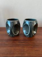 Set van 2 vintage Holkham pottery England mokken retro, Huis en Inrichting, Keuken | Servies, Keramiek, Ophalen of Verzenden, Zo goed als nieuw