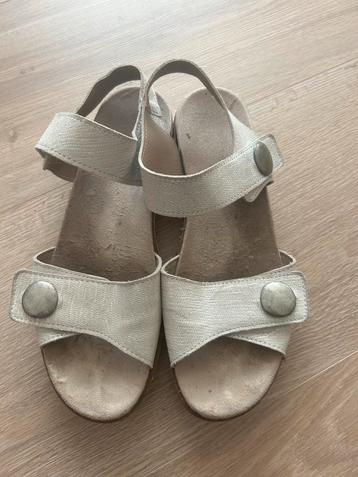 Feyn Sandalen - Maat 41 - Gebroken Wit Glitter beschikbaar voor biedingen
