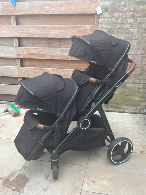 Dubbele kinderwagen maxicosi isofix en kidsit, Kinderen en Baby's, Tweelingen en Meerlingen, Gebruikt, Kinderwagen of Buggy, Ophalen