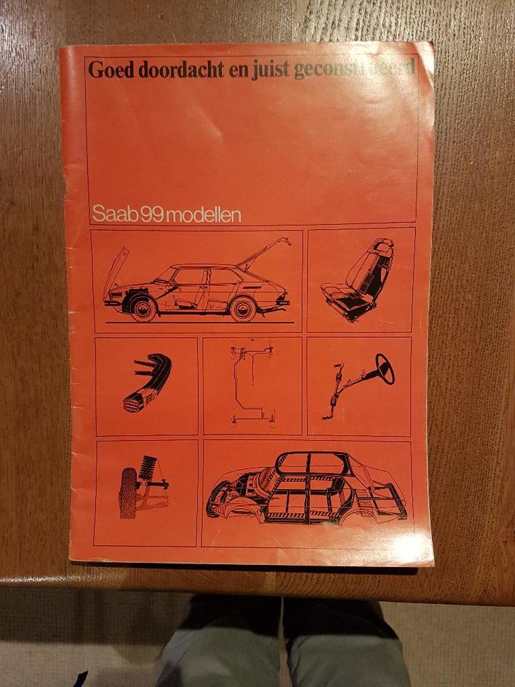 Autofolder brochure SAAB 99., Verzamelen, Automerken, Motoren en Formule 1, Zo goed als nieuw, Auto's, Ophalen of Verzenden