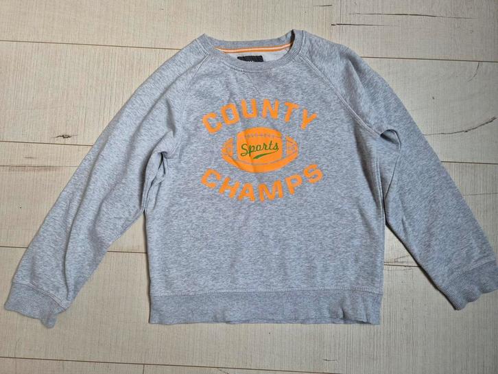 Sportieve grijze sweater mt 146/152 (LOGG H&M/ NIEUW), Kinderen en Baby's, Kinderkleding | Maat 146, Zo goed als nieuw, Jongen