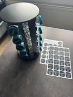 Draaibaar Kruidenrek met 20 Kruidenpotjes, Huis en Inrichting, Keuken | Keukenbenodigdheden, Ophalen of Verzenden, Zo goed als nieuw