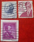 USA / VS - US Postage - 3x Personen, Postzegels en Munten, Postzegels | Amerika, Verzenden, Gestempeld, Noord-Amerika