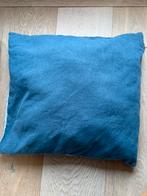 Blauw kussen Hema, Ophalen of Verzenden, Gebruikt, Blauw, Vierkant