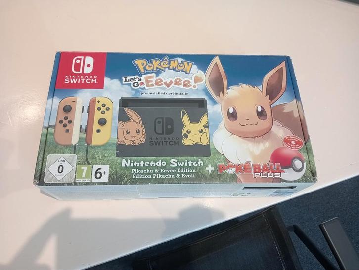 Nintendo Switch let's go Eevee box only, Spelcomputers en Games, Spelcomputers | Nintendo Switch Lite, Gebruikt, Ophalen of Verzenden