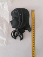 l*ancora vintage keramiek wandhoofdje van een meisje, Antiek en Kunst, Antiek | Keramiek en Aardewerk, Ophalen of Verzenden