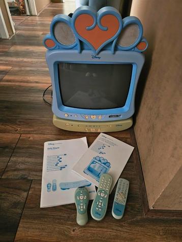 Vintage Disney tv met Disney dvd speler beschikbaar voor biedingen