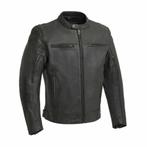 First Manufacturing 4 seizoenen leren motorjas nieuw XL/XXL, Ophalen of Verzenden, Zo goed als nieuw, Overige maten, Zwart