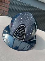Kep italia Cromo 1.0 blauw met zilveren diamantjes, Dieren en Toebehoren, Paardrijkleding, Ophalen of Verzenden, Nieuw, Dressuur