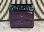 Prachtig Fornuis AGA Six Four Aubergine 4 Ovens!, Warmhoudplaat, 60 cm of meer, Ophalen of Verzenden, Gas